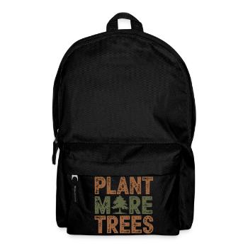 Plantez plus d’arbres Sensibilisation à l’environnement Nature - Sac à dos - noir - Devant