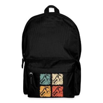 Boxing Graphic with Boxing Gloves For Boxers - Backpack - black - Front