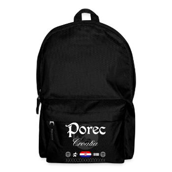Poreč Kroatien Streetwear Reise Souvenir - Rucksack - Schwarz - Vorne