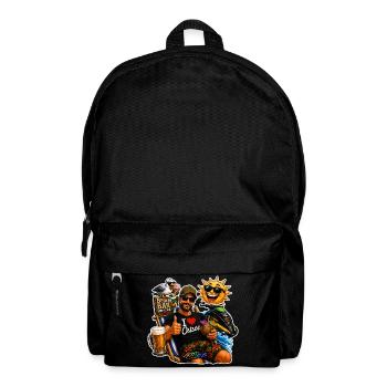 Baltic Sea Fun Motif – Holiday, Beach, Beer & Sun - Backpack - black - Front