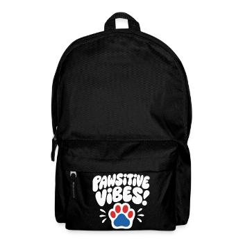 Pawsitive Vibes Dog Paws Design - Sac à dos - noir - Devant