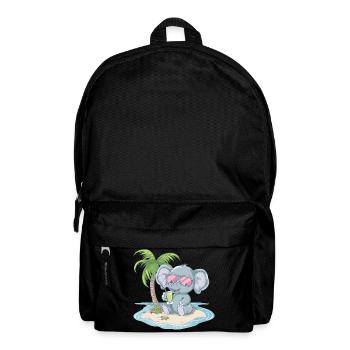 Elephant Summer Palm Tree - Backpack - black - Front