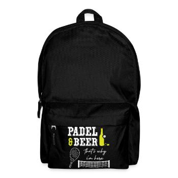 Padel_And_Beer - Sac à dos - noir - Devant