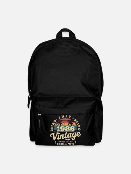 Vintage Juli 1986 Retro Limited Edition - Rucksack - Schwarz