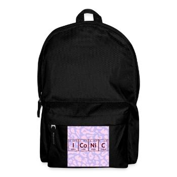 Periodic Table Icon Graphic Design - Backpack - black - Front