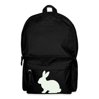 Zarte Kaninchen Silhouette - Rucksack - Schwarz - Vorne
