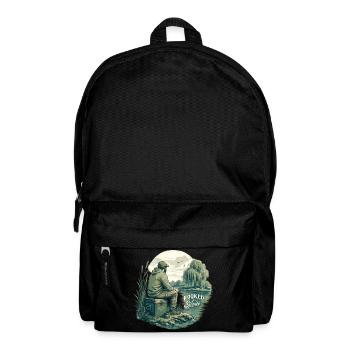 Hooked on Silence / For fishing enthusiasts - Backpack - black - Front