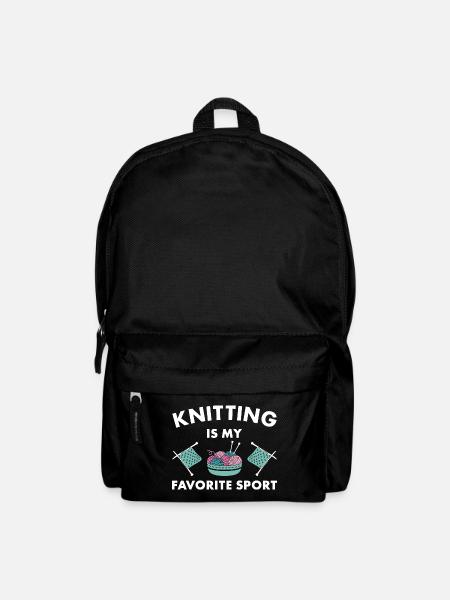 Knitting Is My Favorite Sport Knitter - Rucksack - Schwarz