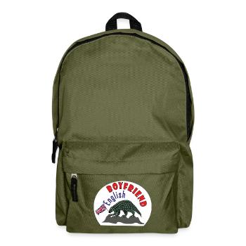 English boy dad pangolin - Backpack - olive green - Front