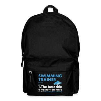Entraîneur sportif Natation - Sac à dos - noir - Devant