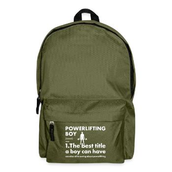 Sport Boy Powerlifting - Backpack - olive green - Front