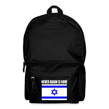 Never again is now - Rucksack - Schwarz - Vorne