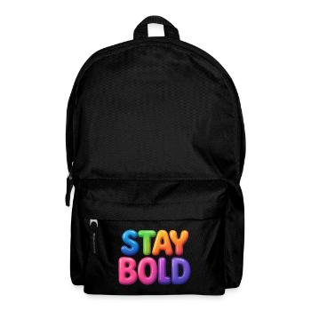 Stay Bold - Rucksack - Schwarz - Vorne
