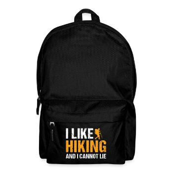 Hiker I Like Hiking - Rucksack - Schwarz - Vorne