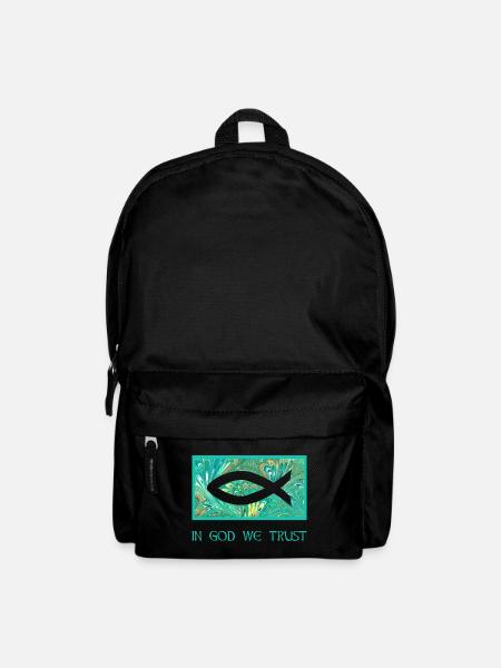 fisch ichthys e 71 - Rucksack - Schwarz