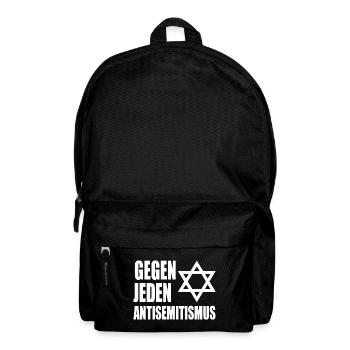 Gegen jeden antisemitismus - Rucksack - Schwarz - Vorne