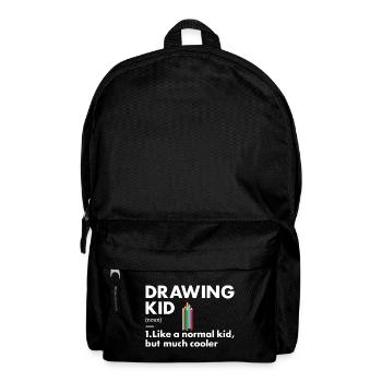Drawer Kid Definition Drawing - Rucksack - Schwarz - Vorne