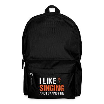 Singer I Like Singing - Backpack - black - Front