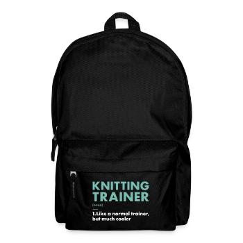Knitter Trainer Definition Knitting - Backpack - black - Front