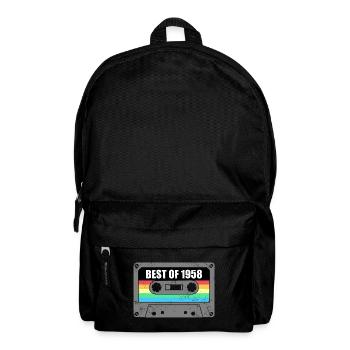 Geburtstag Best Of 1958 Jahrgang Vintage 1958 - Rucksack - Schwarz - Vorne