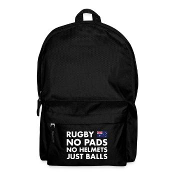 No Pads No Helmets Just Balls Australia Rugby - Backpack - black - Front