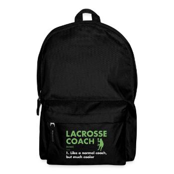 Sport Coach Definition Lacrosse - Rucksack - Schwarz - Vorne