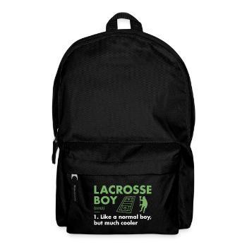 Sport Boy Definition Lacrosse - Backpack - black - Front