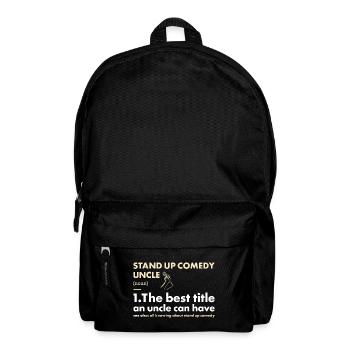 Comedian Uncle Definition Stand Up Comedy - Backpack - black - Front