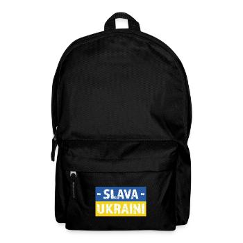 Slava Ukraini drapeau ukrainien - Sac à dos - noir - Devant