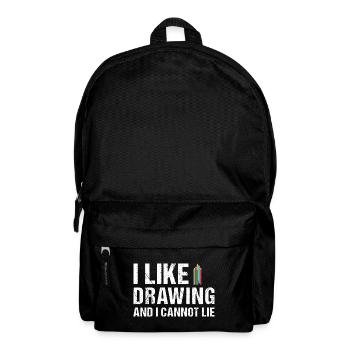 Drawer I Like Drawing - Rucksack - Schwarz - Vorne