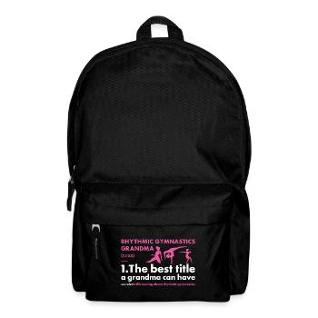 Gymnast Grandma Definition Rhythmic Gymnastics - Rucksack - Schwarz - Vorne