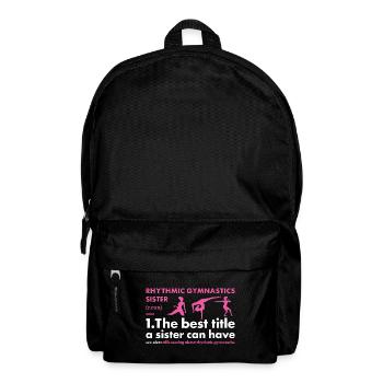 Gymnast Sister Definition Rhythmic Gymnastics - Rucksack - Schwarz - Vorne