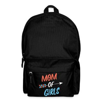 Mutter von Mädchen - Rucksack - Schwarz - Vorne