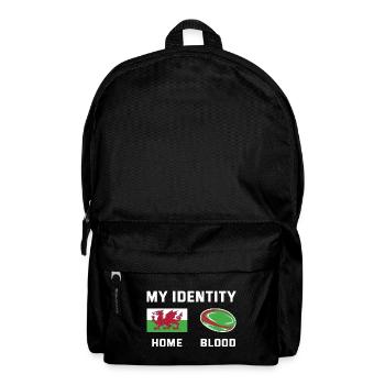 My Identity Wales Rugby - Rucksack - Schwarz - Vorne