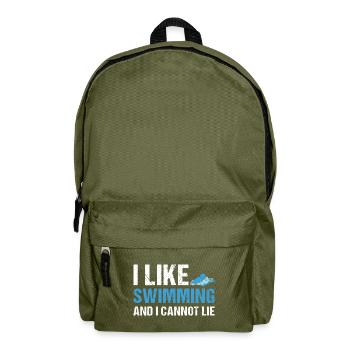 Sport I Like Swimming - Rucksack - Olivgrün - Vorne