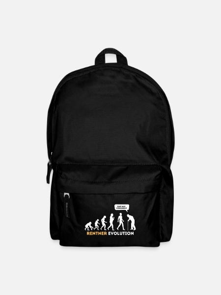 Rentner Evolution Lustig Ruhestand - Rucksack - Schwarz