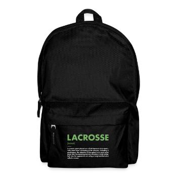 Définition du sport crosse - Sac à dos - noir - Devant