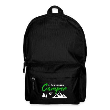 Happy Camper Camping Hommes Cadeau Drôle - Sac à dos - noir - Devant