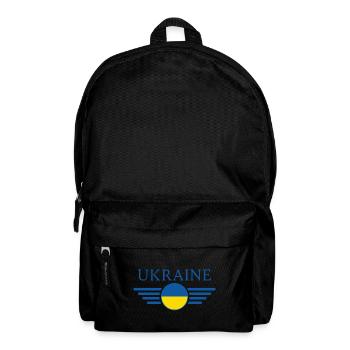 I Love Ukraine, Elegance Style Design T-Shirt - Backpack - black - Front
