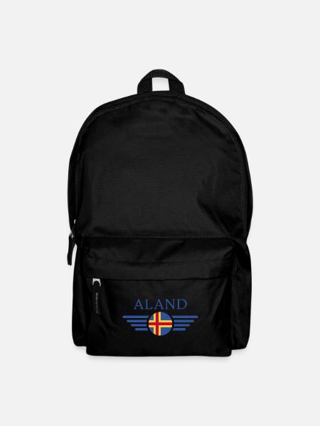 I Love Åland, T-shirt design de style élégance - Sac à dos - noir