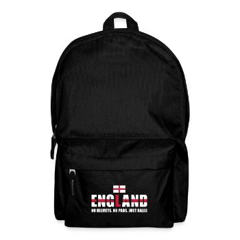 No Helmets No Pads Just Balls England Rugby - Rucksack - Schwarz - Vorne