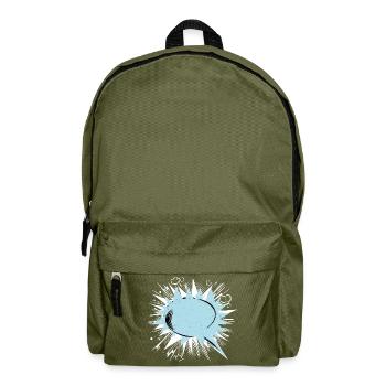 Speech bubble empty - Backpack - olive green - Front