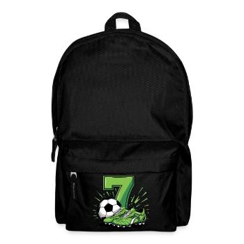 Fussball 7 Jahre - Rucksack - Schwarz - Vorne