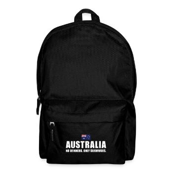 Pas de gagnants seulement des survivants Australie Rugby - Sac à dos - noir - Devant