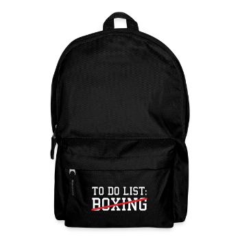 Sport To Do List Boxing - Backpack - black - Front