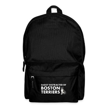 Easily Distracted By Boston Terrier - Backpack - black - Front