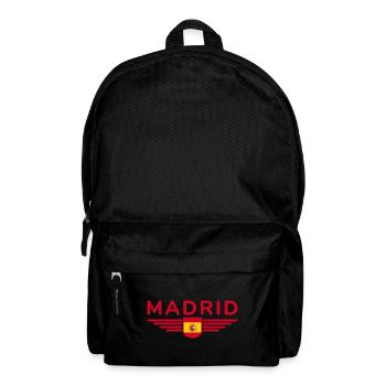 Espagne Madrid, Tenue de T-Shirt Design - Sac à dos - noir - Devant