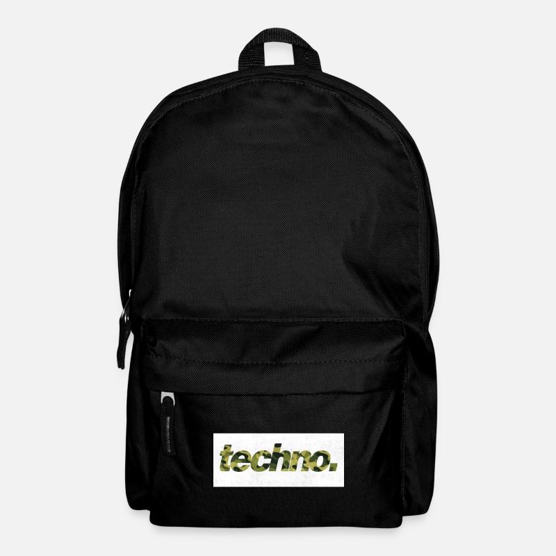 techno. camouflage - Rucksack - Schwarz