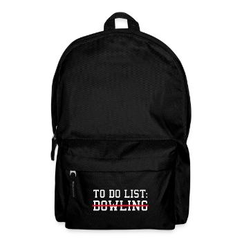 Sport To Do List Bowling - Sac à dos - noir - Devant