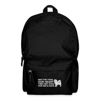 Ils volent notre cœur Samoyède - Sac à dos - noir - Devant